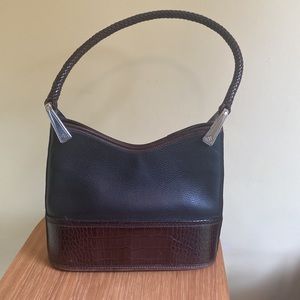Brighton Leather Purse with Braided  Handles
